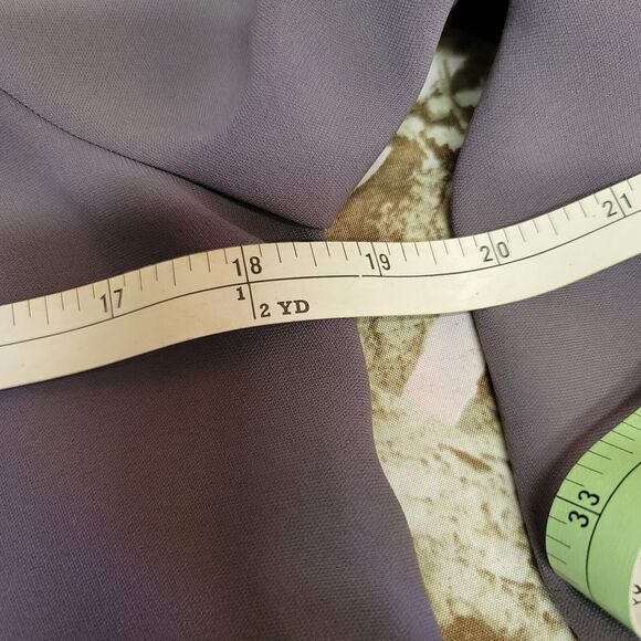 Amanda Uprichard Genessee Gray Blouse Open Sleeve Pearl Button Womens Size S - Picture 6 of 8